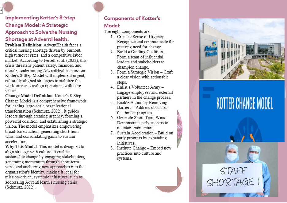 LDR 615 Crafting Customized Change: Developing Strategic Models for Organizational Success